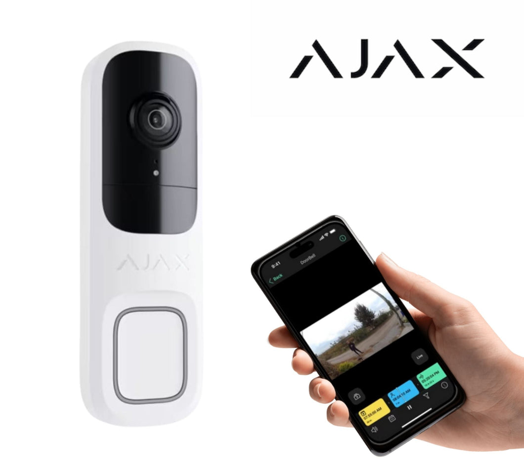 Ajax 4MP Video doorbell with built-in AI & PIR sensor