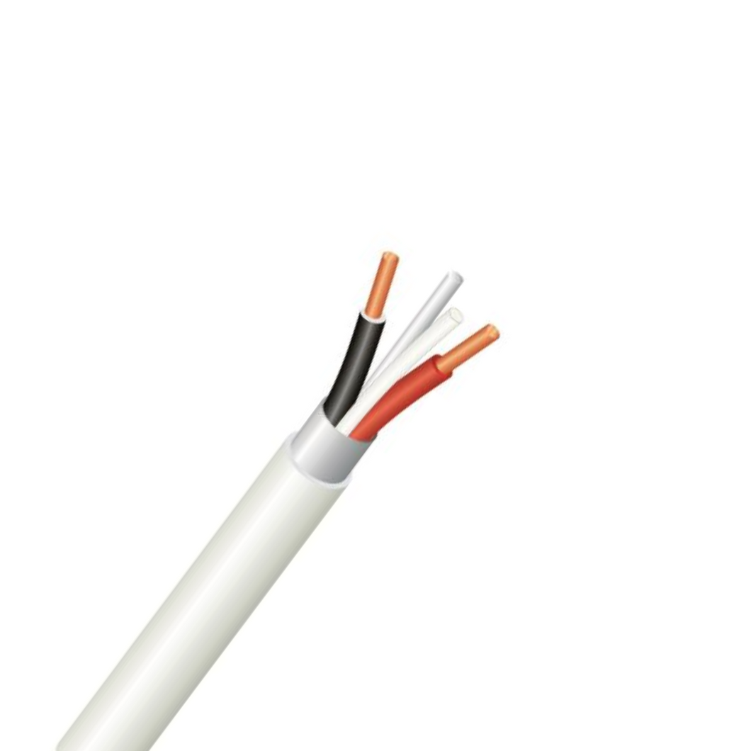 CABLE SURFIX - 2.5mm 2 Core + Earth White / 100m
