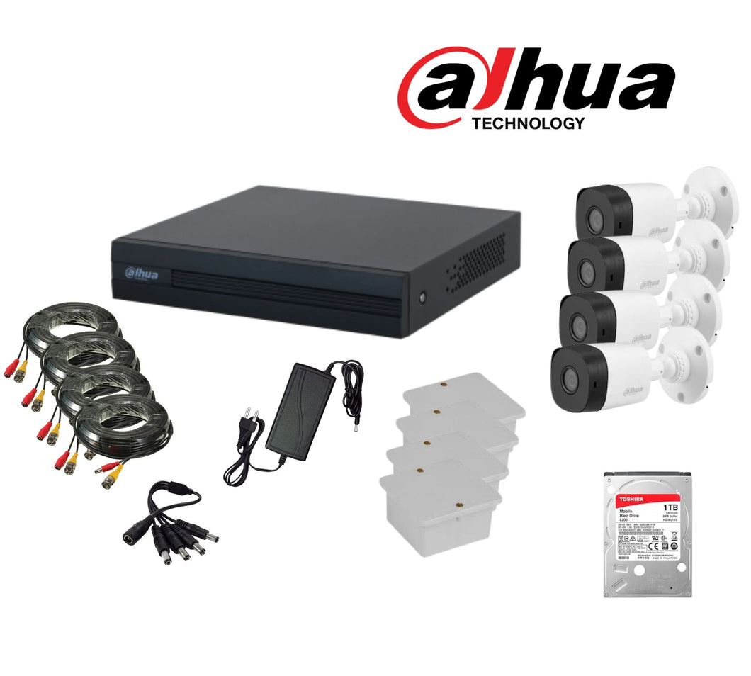 Dahua - SS HDCVI 8Ch Hi-Res DVR 4 Cam DIY Kit