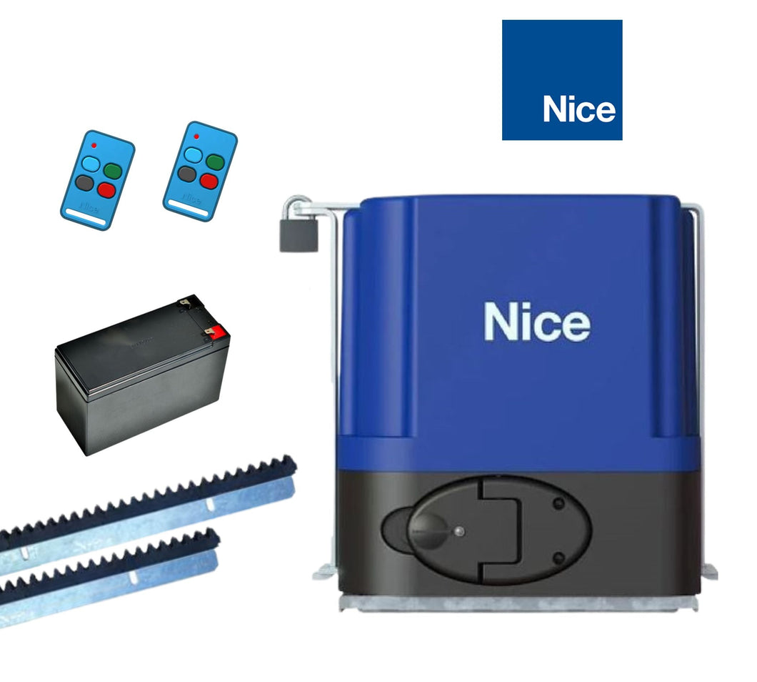 NICE Drive 500LR On Plate Gate Motor Nylon Kit (SLA Battery)