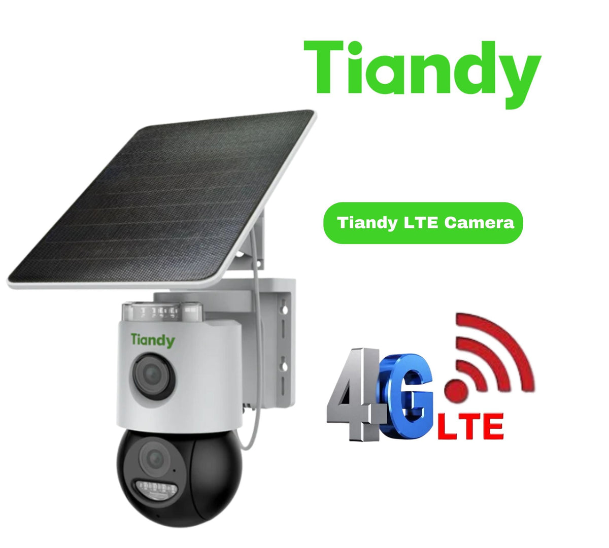 TIANDY 3MP+3MP Dual Camera 4G Solar Pan/Tilt TC-H363U – Security Superstore