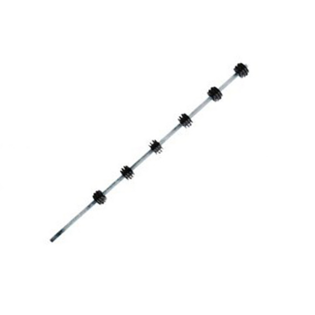 NEMTEK - 6 Wire Round Bar Galvanized Black Bobbin