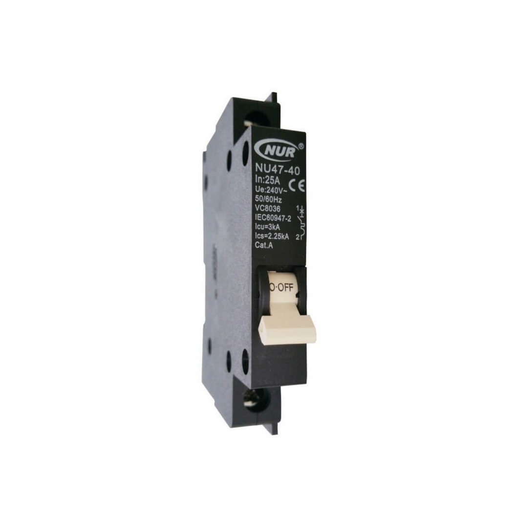 NUR - MINI RAIL 25A CIRCUIT BREAKER