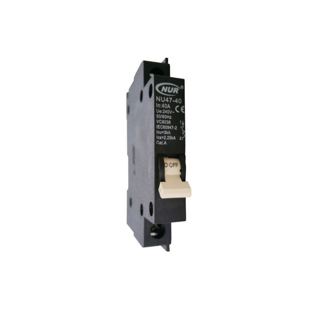 NUR - MINI RAIL 40A CIRCUIT BREAKER