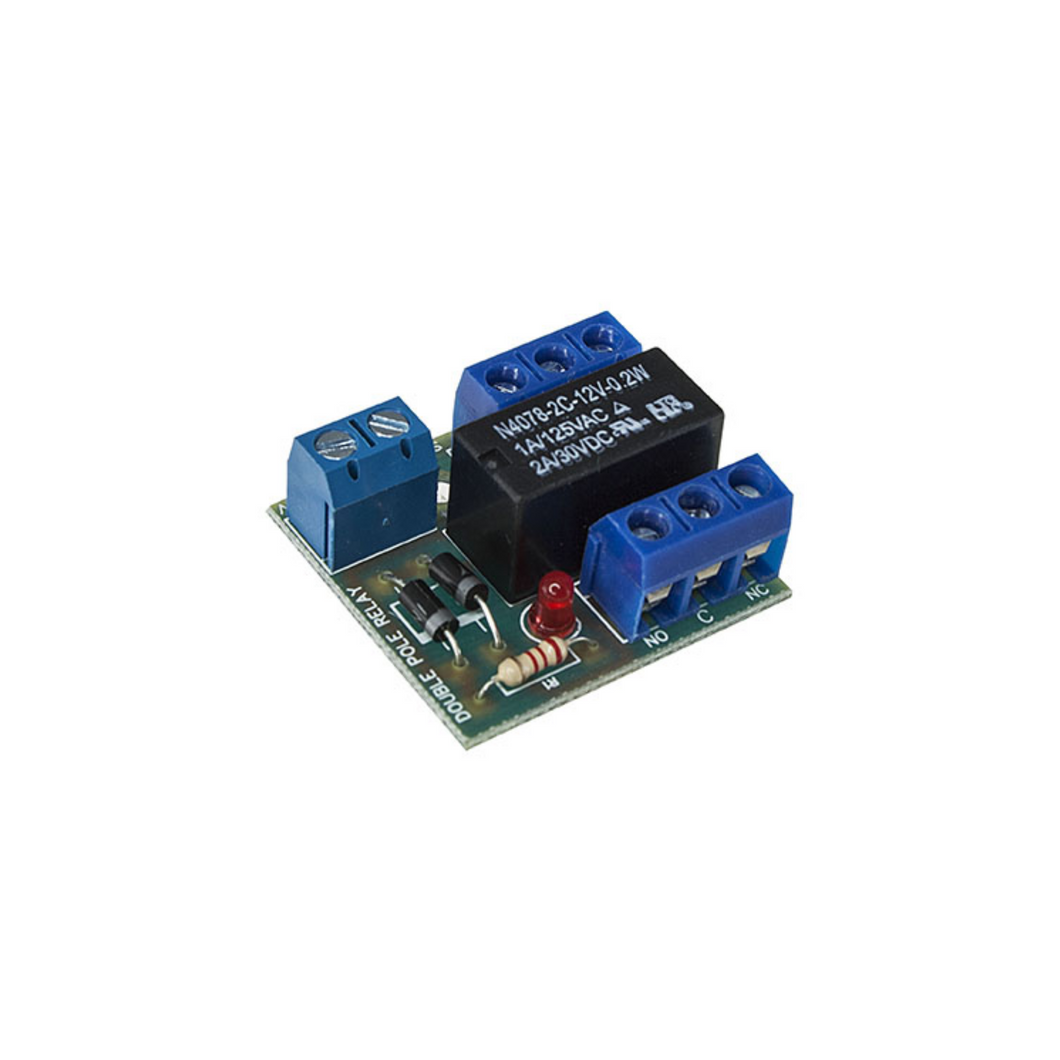 RELAY BOARD - Double Pole 10 Amp 12/24V