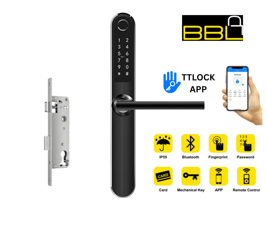 SMART LOCK BBL 25MM SS304 BLACK IP55
