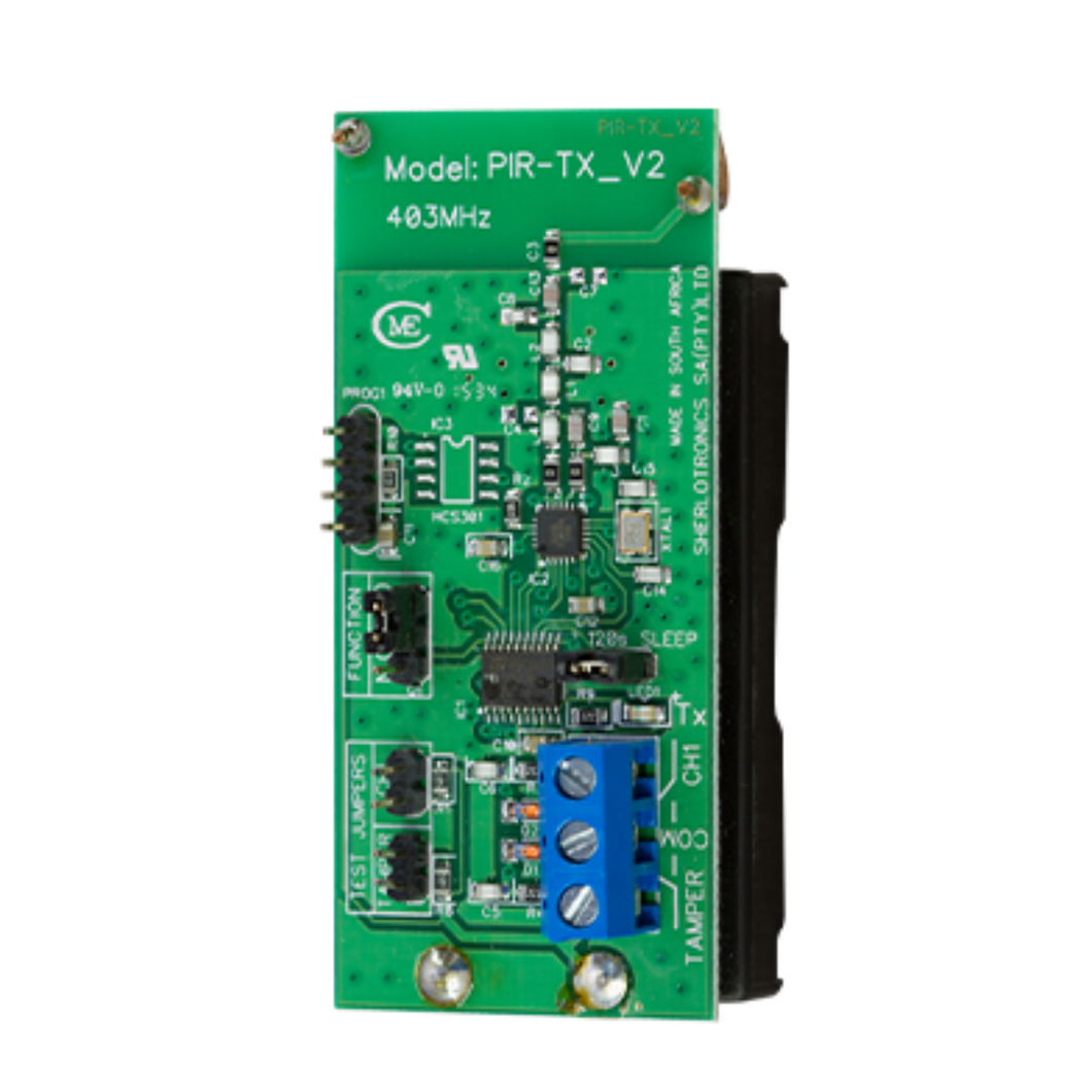 SHERLO - TX2 PIR Hard Wired Rolling Code Remote 403mhz